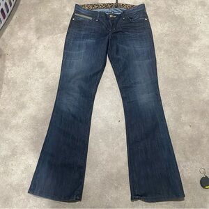 Guess by Marciano Foxy Flare Y2K Dark Blue Low Rise Flare Jeans Early 2000s sz31